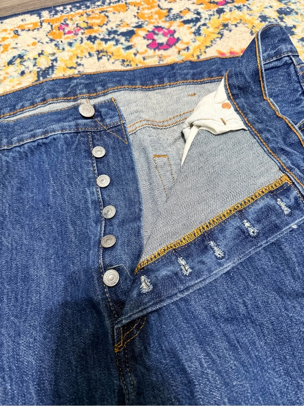 Levi’s 501 Original Fit Button Fly Jeans Men’s 42x32 100% Cotton New without tag